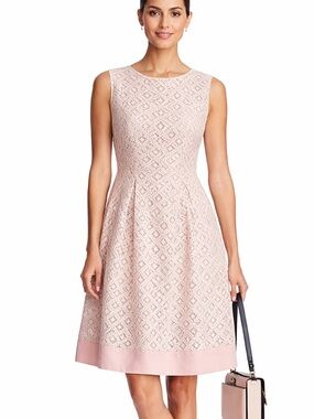 ELIZA J Cutout Fit & Flare Lace Midi Dress Sleeveless A-Line V Neck Plus Size 14